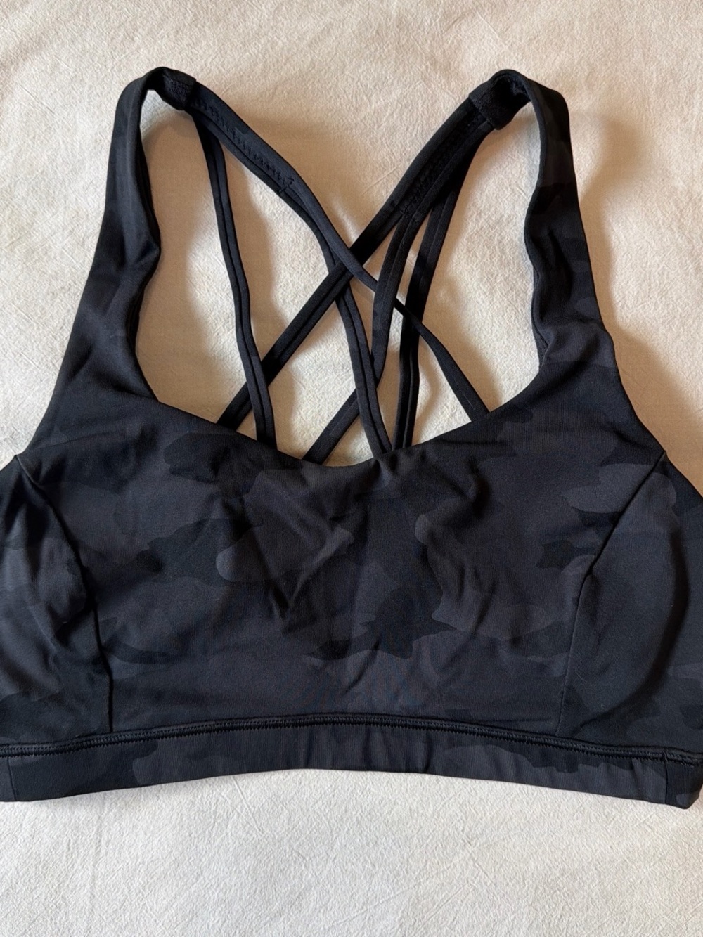 Lululemon Black Strappy Women's Sports Bra
